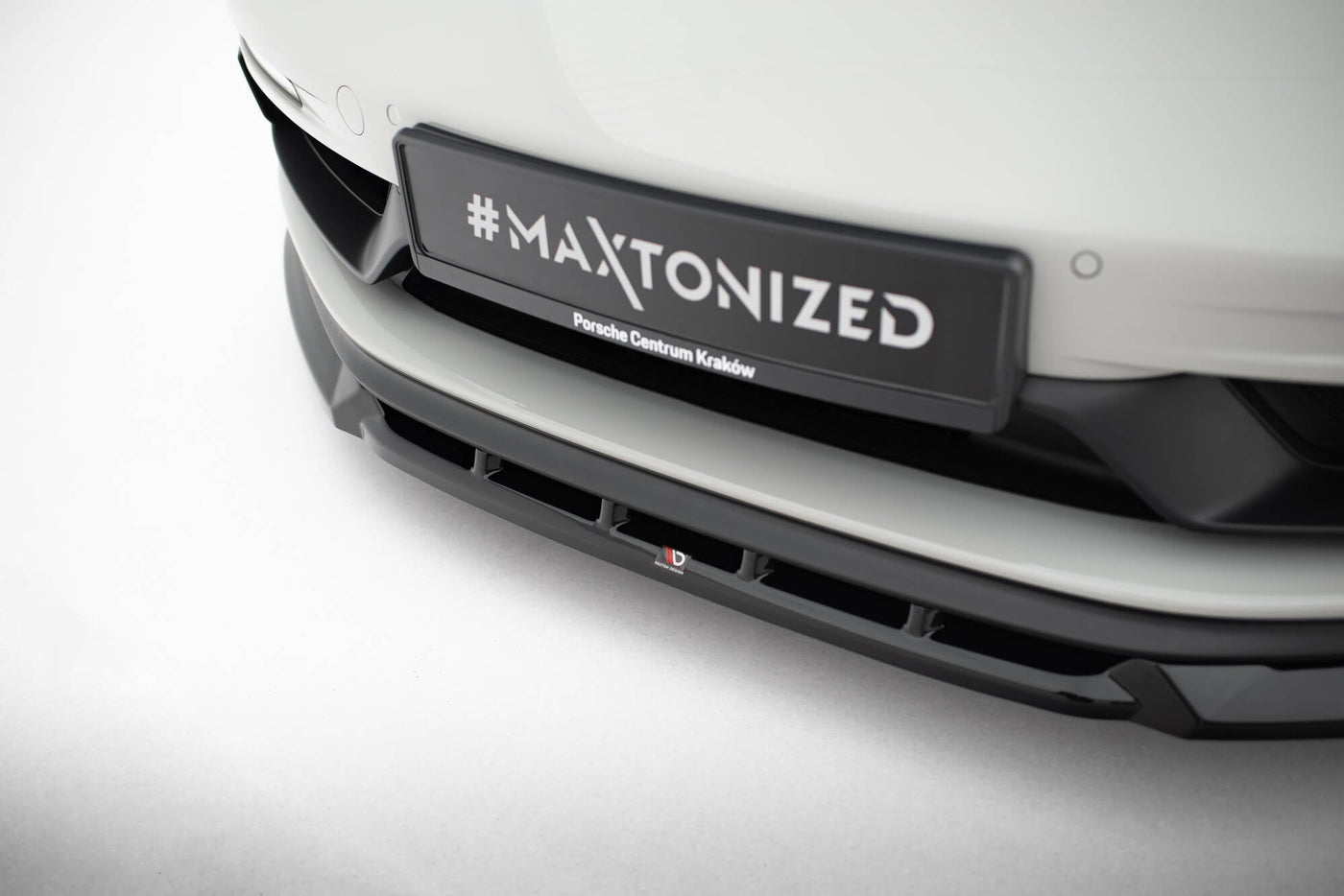 Porsche 718 Cayman / Boxster GTS Front Splitter V2 — vehicle view