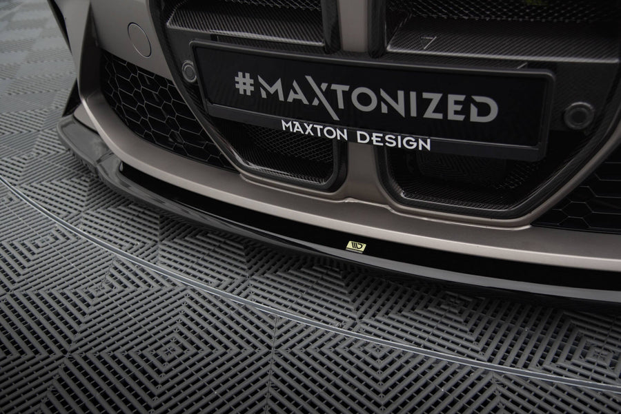 BMW M3 (G80) / M4 (G82) Front Splitter V4 CSL Look — vehicle view