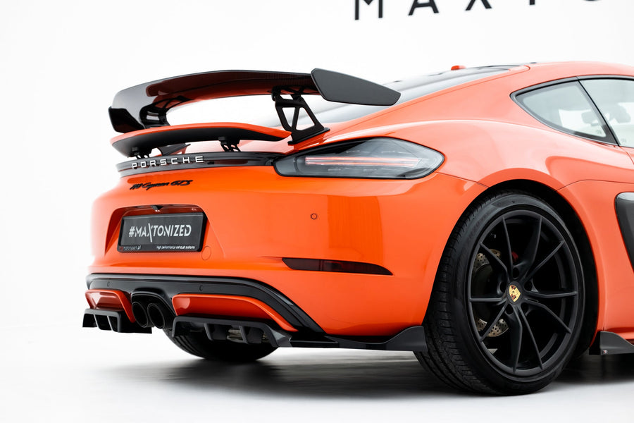 Porsche 718 Cayman GTS Rear Splitter — vehicle view