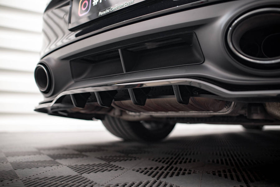 Porsche 911 (992) Turbo S Rear Splitter — vehicle view