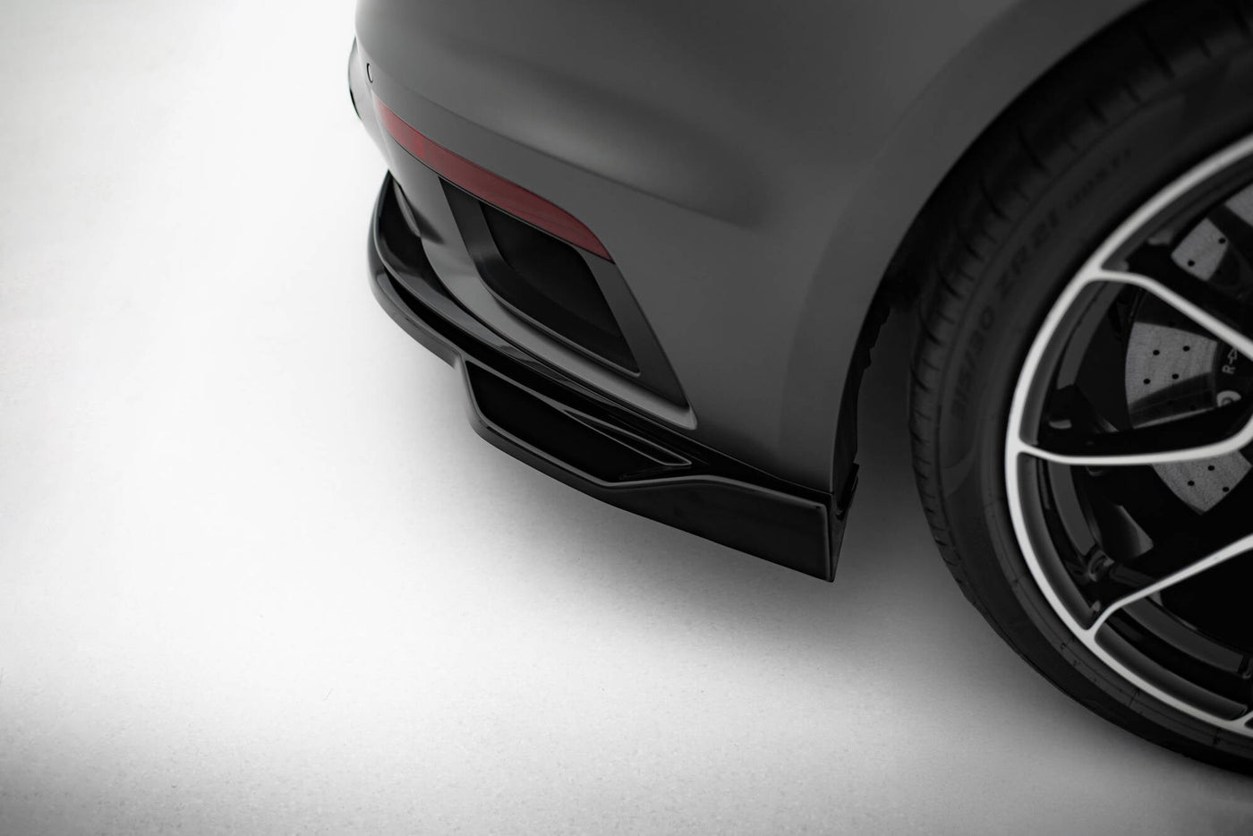 Porsche 911 (992) Turbo S Sport Package Rear Splitter — vehicle view
