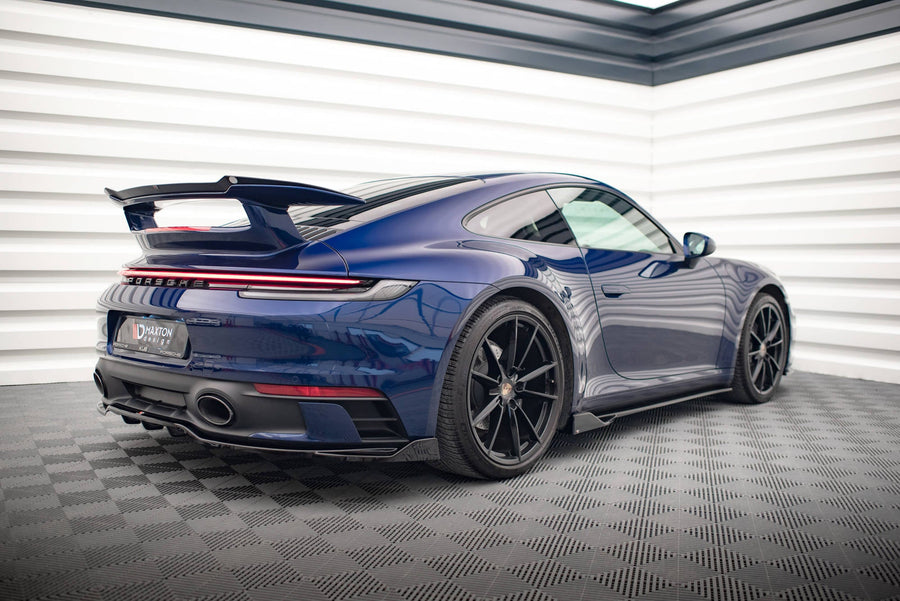 Porsche 911 (992) Carrera Aero / GTS Rear Splitter V2 — vehicle view
