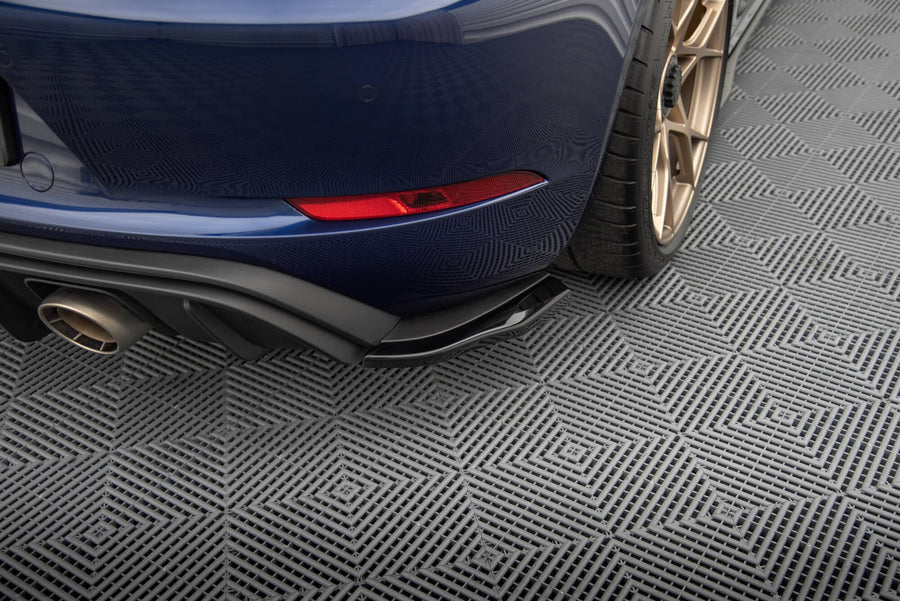 Porsche 718 Cayman GT4 RS Rear Side Splitters — vehicle view