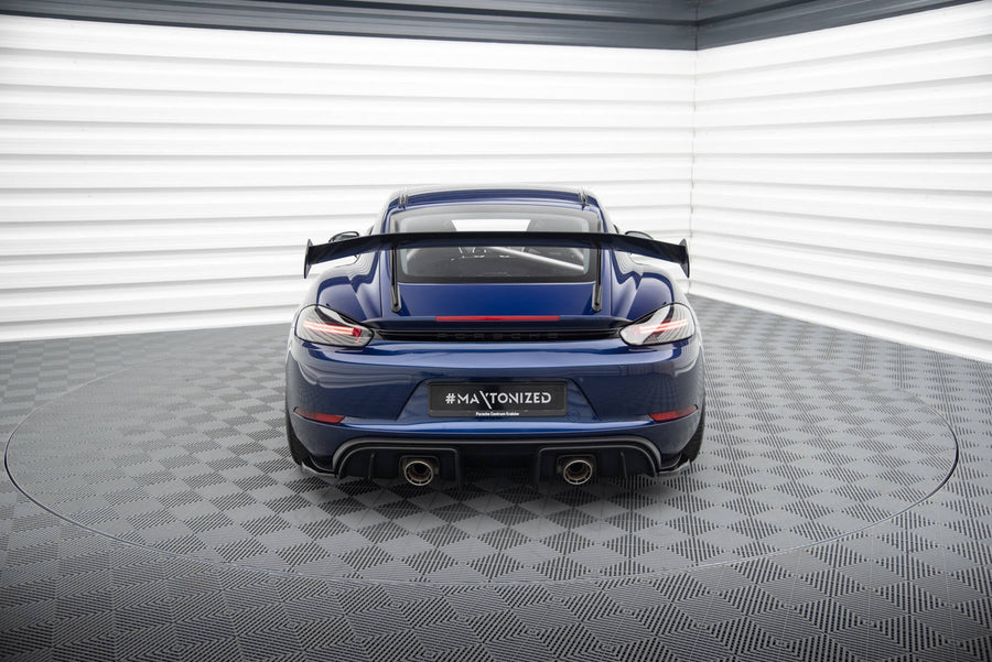 Porsche 718 Cayman GT4 RS Rear Side Splitters — vehicle view
