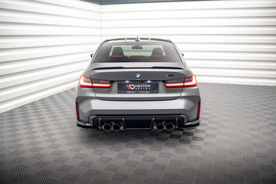 BMW M3 (G80) Rear Side Splitters V1 — vehicle view