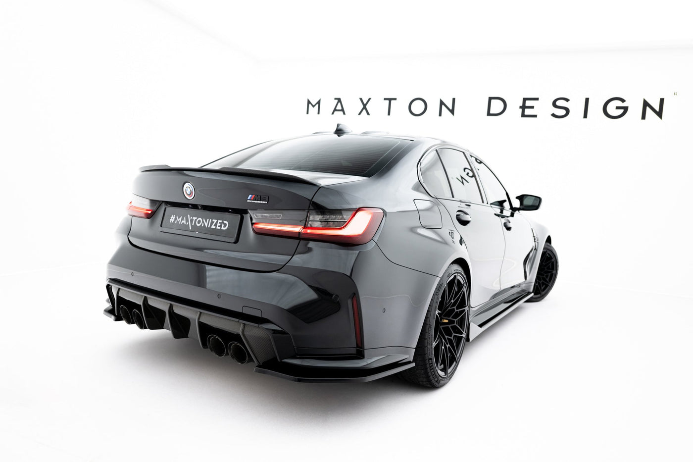 BMW M3 (G80) Rear Side Splitters V3 — vehicle view