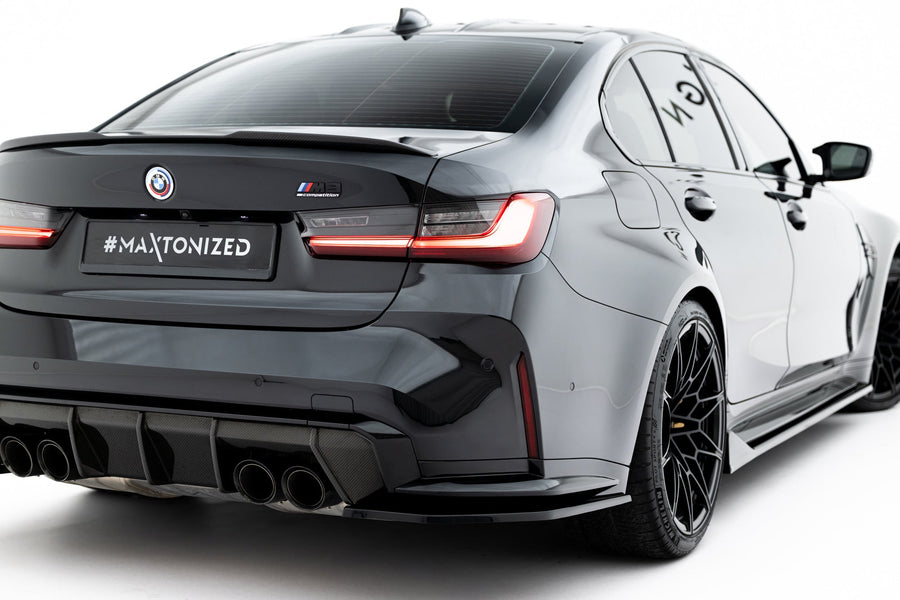 BMW M3 (G80) Rear Side Splitters V3 — vehicle view