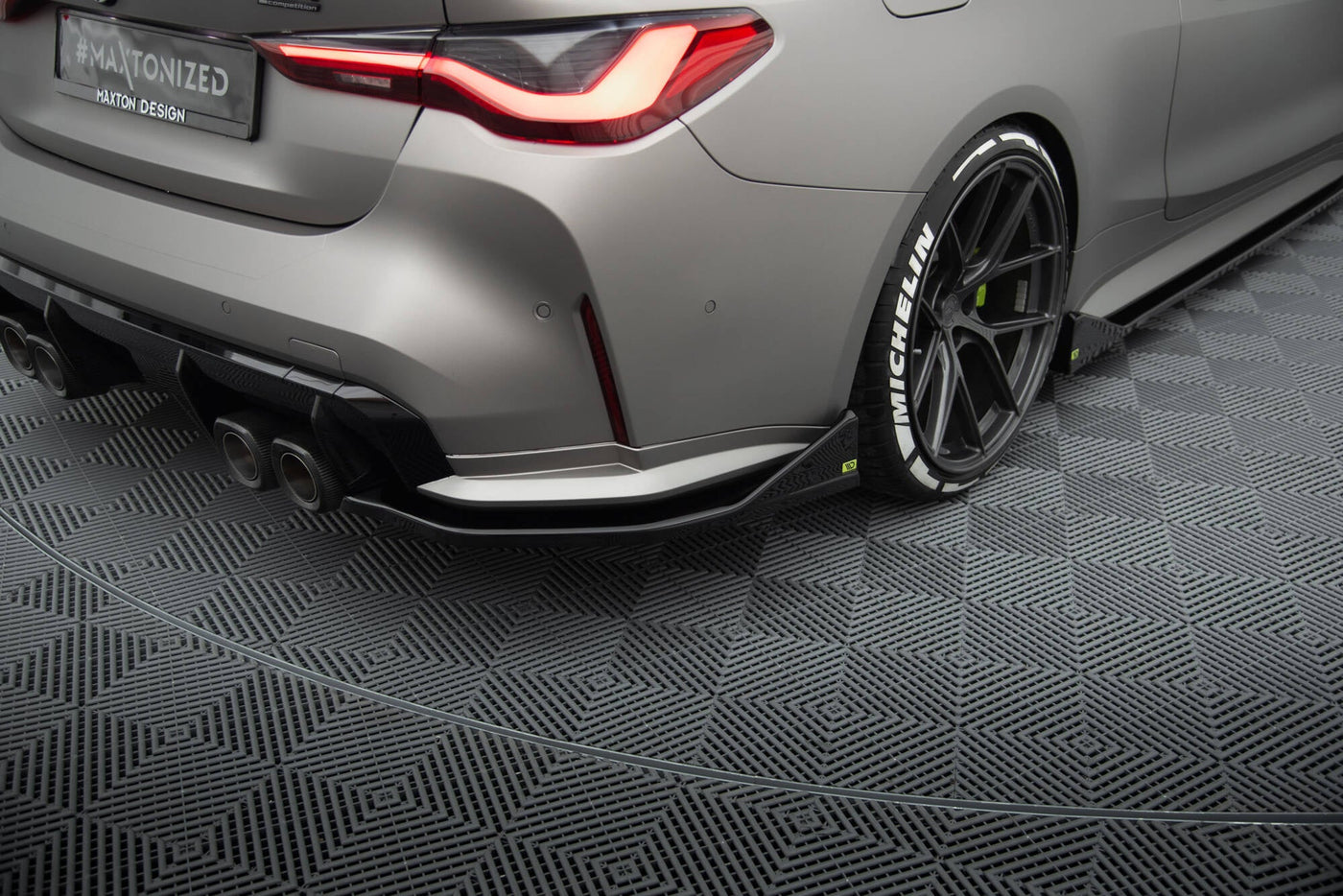 BMW M4 (G82) Rear Side Splitters V3 CSL Look — vehicle view