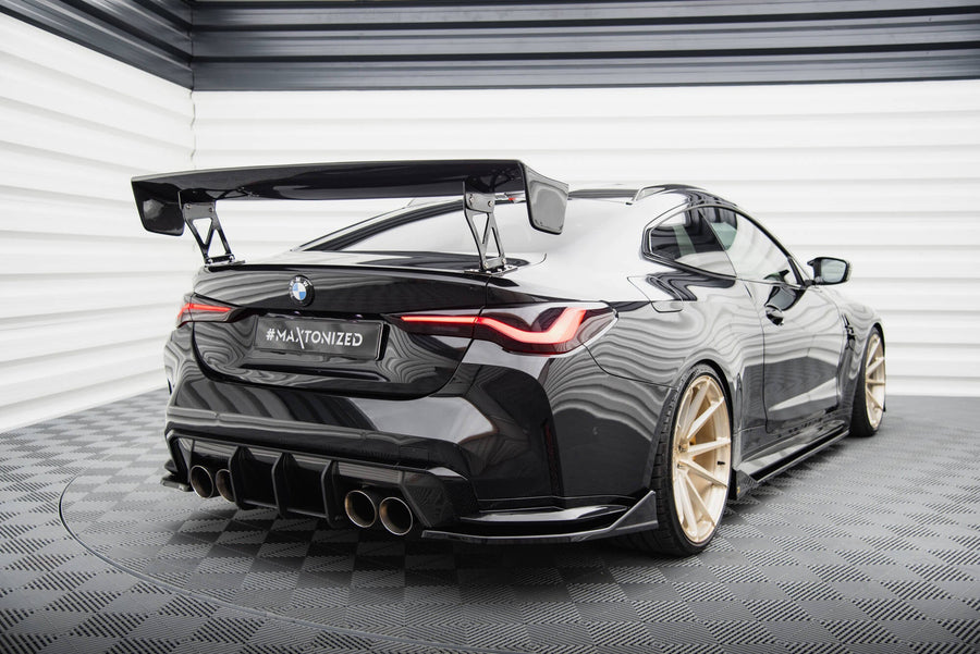 BMW M4 (G82) Rear Side Splitters V4 — vehicle view