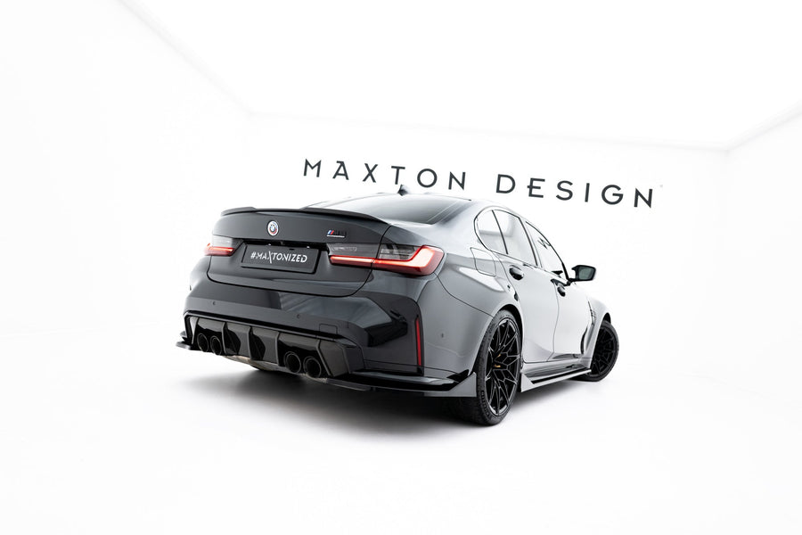 BMW M3 (G80) Rear Side Splitters V5 — vehicle view