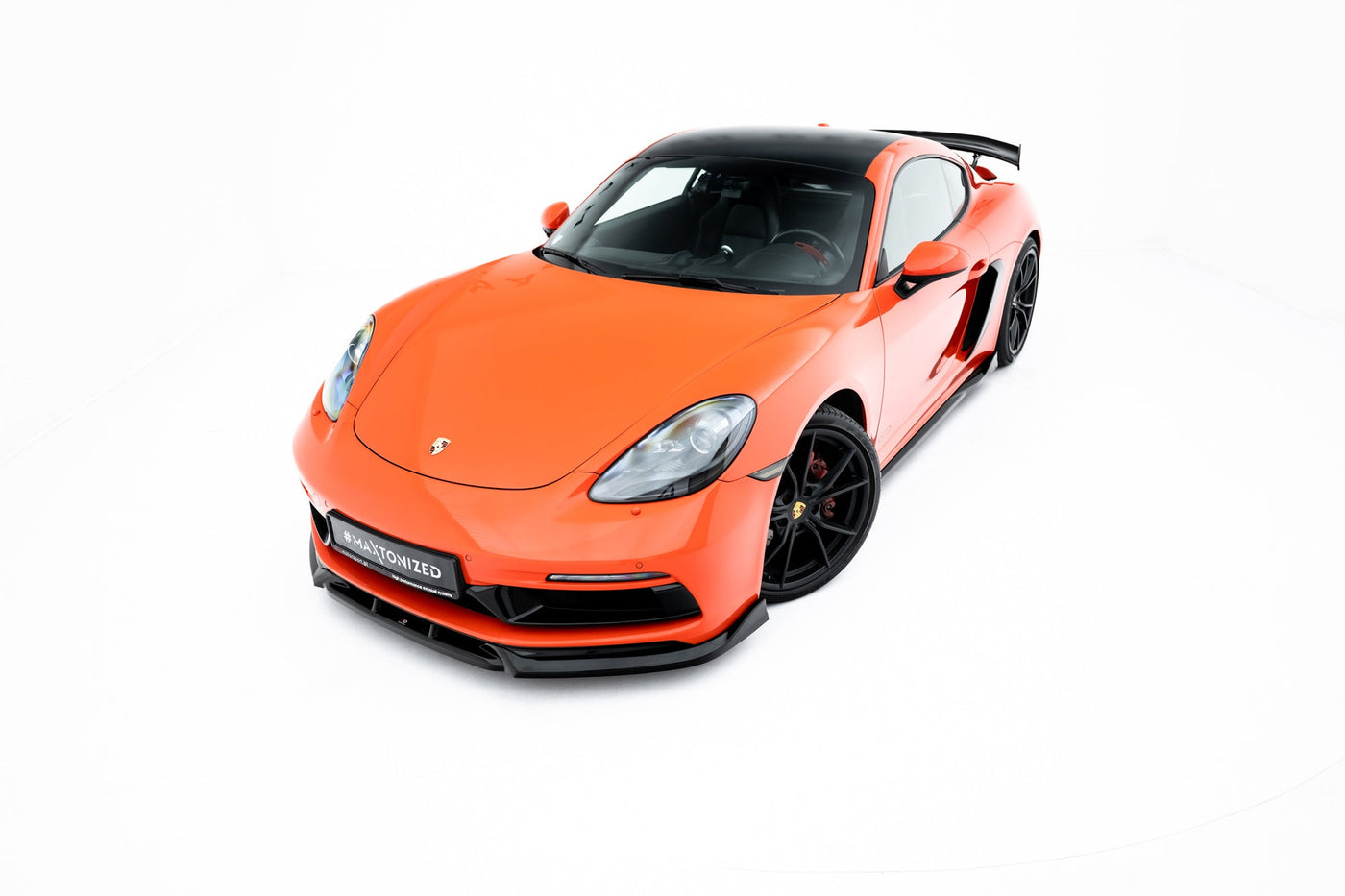 Porsche 718 Cayman GTS Full Splitter Set — vehicle view