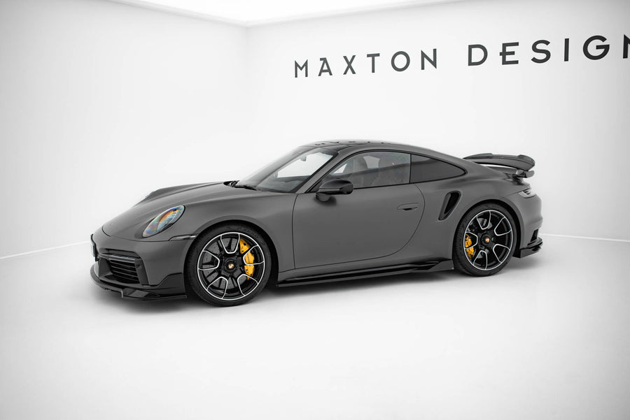 Porsche 911 (992) Turbo S Sport Package Full Splitter Set — vehicle view