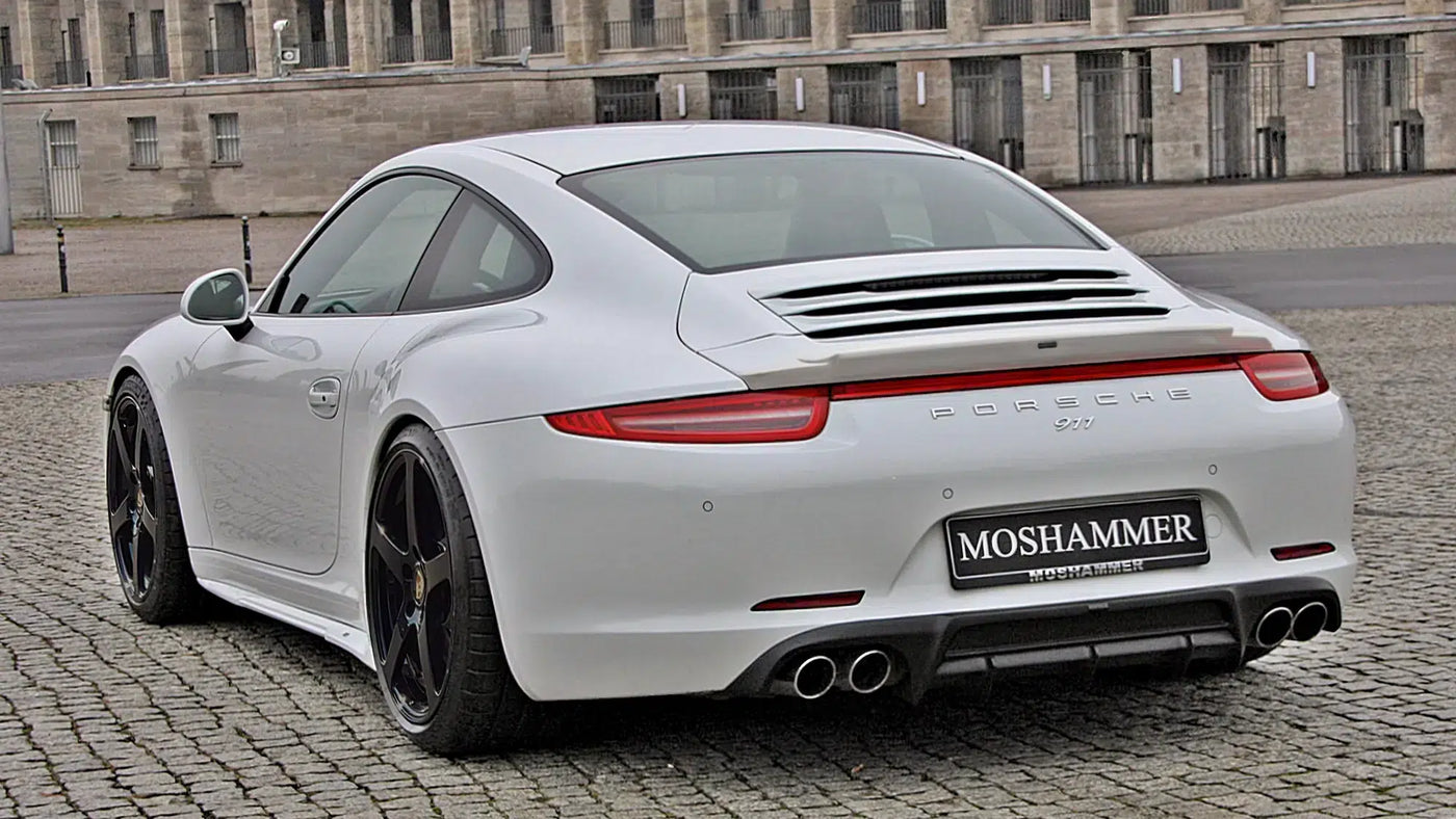Moshammer 991 Carrera Ducktail Evo — detail view on Porsche 991 Carrera