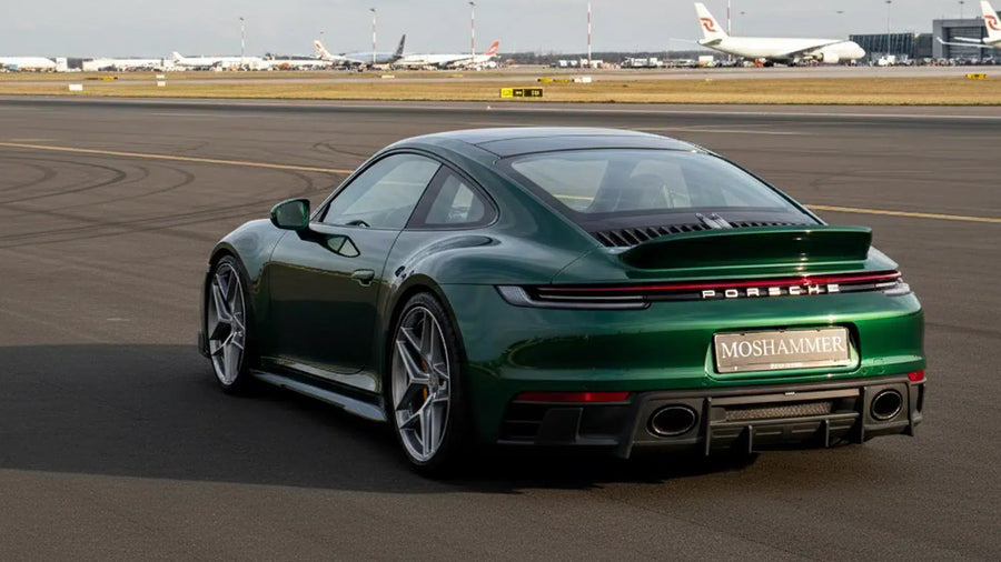 Porsche 992.1 with Moshammer fixed Ducktail Evo II conversion — application for the 992 Active Aero Emulator